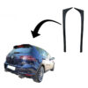 Kimpiris - Αεροτομές Πρόσθετα Δεξιά Αριστερά Για VW Golf VII (7 & 7.5) 12-20 Μαύρο Γυαλιστερό Πλαστικό Για Standard Έκδοση 2 Τεμάχια
