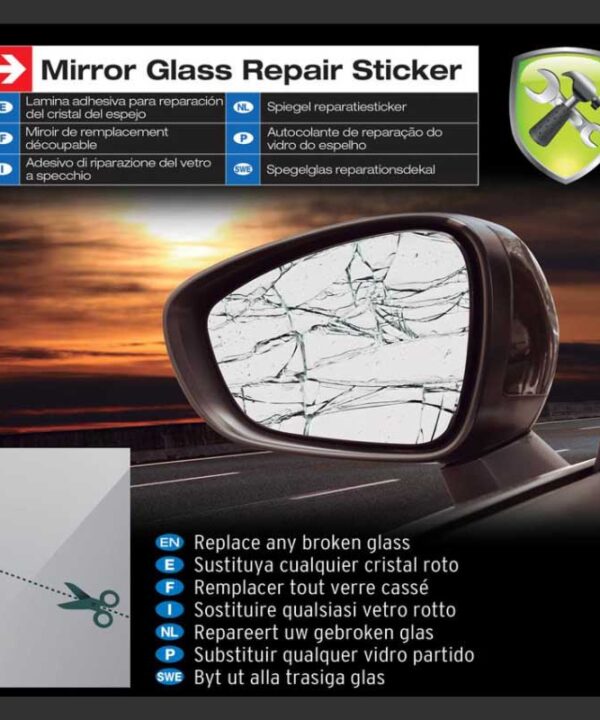 Kimpiris - Κρύσταλλο Καθρέφτη Αυτοκινήτου Αυτοκόλλητο Universall 20.2 x 12.6 cm CAR+