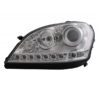 Μπροστινά Φανάρια Set Για Mercedes-Benz ML-Class W164 05-08 DRL Χρώμιο H7 Με Μοτέρ Depo - Image 3
