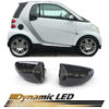 Kimpiris - Πλαϊνά Φλας Φτερού Για Smart Fortwo 451 07-14 Dynamic Smoke 2 Τεμάχια