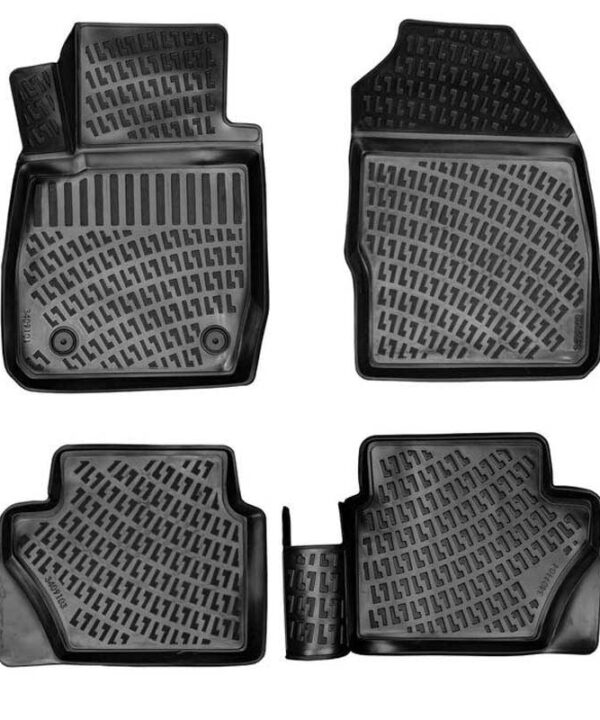 Kimpiris - Πατάκια Σκαφάκια 3D Από Λάστιχο TPE Για Ford Fiesta 08-17 Rizline 4 Τεμάχια Μαύρα