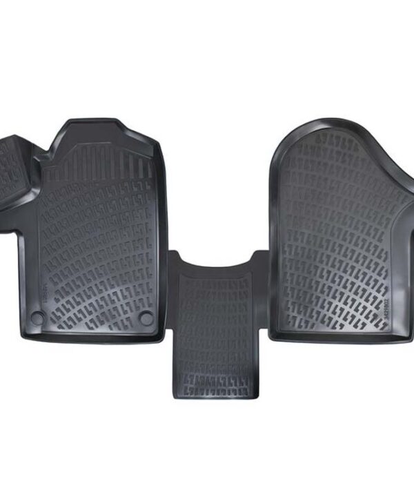 Kimpiris - Πατάκια Σκαφάκια 3D Από Λάστιχο TPE Για Mercedes Vito W639 03-14 Rizline 3 Τεμάχια Μαύρα