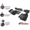 Πατάκια Σκαφάκια 3D Από Λάστιχο TPE Για Renault Clio 4 12-19 Rizline 4 Τεμάχια Μαύρα - Image 3