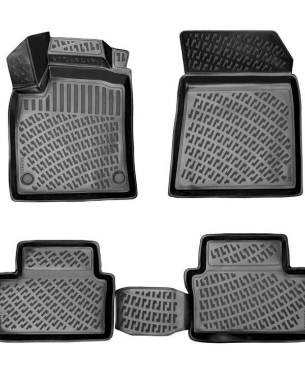 Kimpiris - Πατάκια Σκαφάκια 3D Από Λάστιχο TPE Για Renault Clio 5 19+ Rizline 4 Τεμάχια Μαύρα