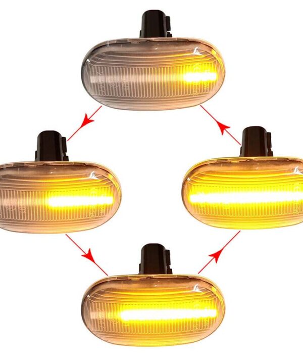 Alternative view of Πλαϊνά Φλας Φτερού Για Suzuki Jimny JB64W 2018+ Led Dynamic Άσπρα 2 Τεμάχια