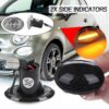 Kimpiris - Πλαϊνά Φλας Φτερού Για Fiat 500 07-15 & 15+ / Lancia Y 03-11 / Lybra 99-05 Led Dynamic  Φιμέ 2 Τεμάχια