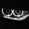 Μπροστινά Φανάρια Set Για Bmw 3 F30/F31 11-15 Led Angel Eyes Μαύρα H7/H7 Με Μοτέρ Depo - Image 2