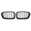 Kimpiris - Καρδιές Μάσκας Για Bmw 1 F20 / F21 15-19 M4 Look Με Διπλή Γρίλια Με 12 Γραμμές Μαύρο Γυαλιστερό 2 Τεμάχια