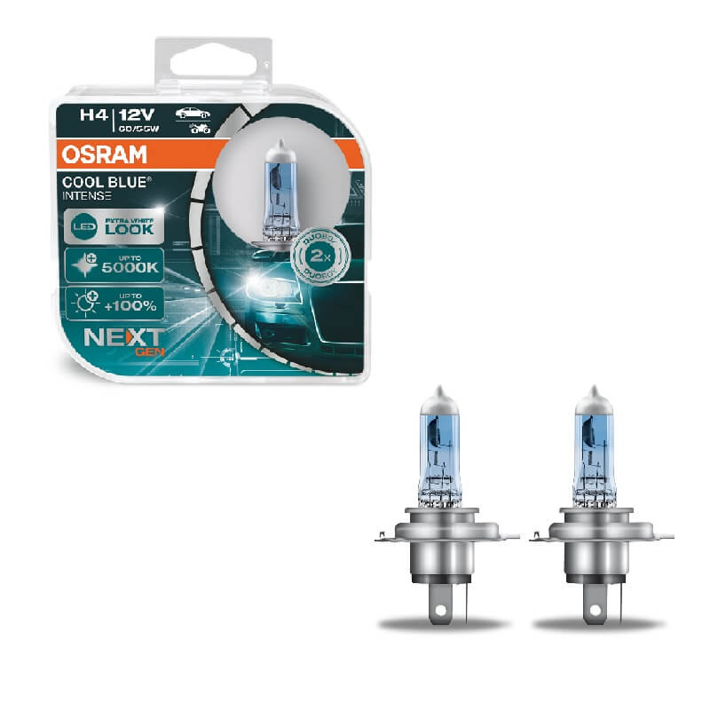 Kimpiris - Λάμπες Αλογόνου H4 12V 60w/55w Cool Blue Intense Next Generation Osram 64193CBN-HCB2 Τεμάχια