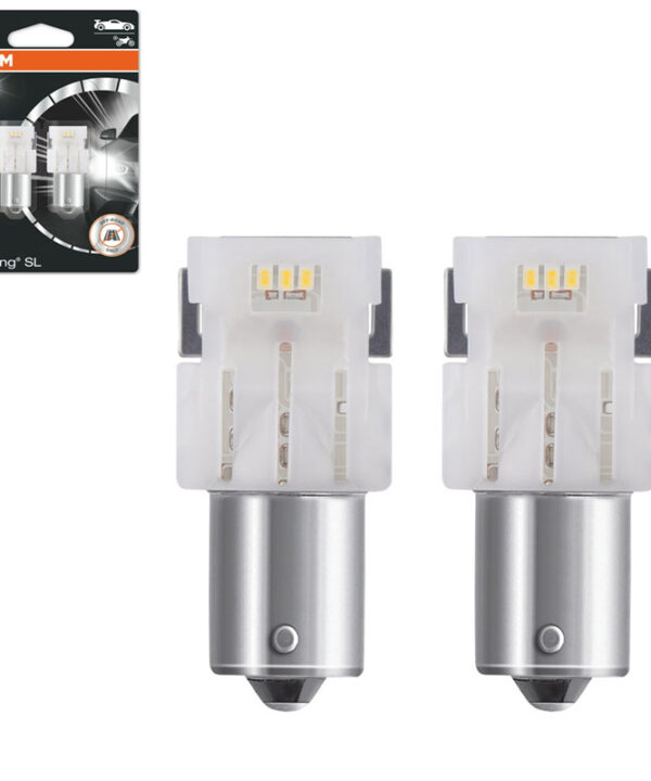 Kimpiris - Λάμπες Led P21W Μονοπολικές BA15S 12volt 1.4 watt Λευκές Osram 7506DWP-02B 2 Τεμάχια