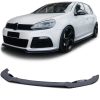 Kimpiris - Μπροστινό Spoiler Για VW Golf VI (6) 08-12 R20 Από Abs Πλαστικό Μαύρο Γυαλιστερό 3 Τεμάχια