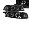 Kimpiris - Μπροστινά Φανάρια Set Για Fiat Punto 93-99 Angel Eyes Μαύρα H1/H1 Sonar