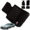 Kimpiris - Πατάκια Αυτοκινήτου Μοκέτα Για Bmw 3 E36 90-99 Με Διπλό Κέντημα Μ Black 4 Τεμάχια