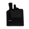 Πατάκια Αυτοκινήτου Μοκέτα Για Smart W450 99-06  Με Μονό Κέντημα Black 2 Τεμάχια - Image 3