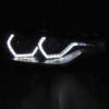 Μπροστινά Φανάρια Set Για Bmw 3 F30 / F31 11-15 3D Angel Eyes Μαύρα H7/H7 Με Μοτέρ Sonar - Image 3