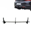 Kimpiris - Diffuser Πίσω Προφυλακτήρα Για VW Scirocco 09-17 Για R Έκδοση Gloss Black 3 Bars