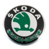 Αυτοκόλλητο Σήμα Skoda Καπό / Πορτ - Παγκάζ Μεγάλο Πράσινο 9cm - Image 2