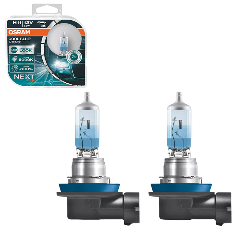 Kimpiris - Λάμπες Αλογόνου H11 12V 55w Cool Blue Intense Next Generation Osram 64211CBN-HCB 2 Τεμάχια