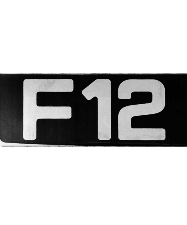 Kimpiris - Αυτοκόλλητο Σήμα ''FH12'' 26cm x 8cm Με Επικάλυψη Σμάλτου 1 Τεμάχιο