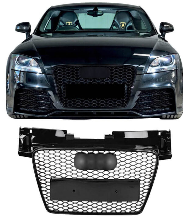 Kimpiris - Μάσκα Για Audi TT 8J 06-14 TTRS Look  Κυψελωτή Γυαλιστερό Μαύρο 1 Τεμάχιο