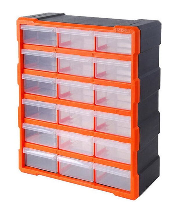 Kimpiris - Συρταριέρα Εργαλείων Πλαστική / Κουτί Αποθήκευσης 18 Θέσεων Tactix 38.5x16x48.5cm 320634