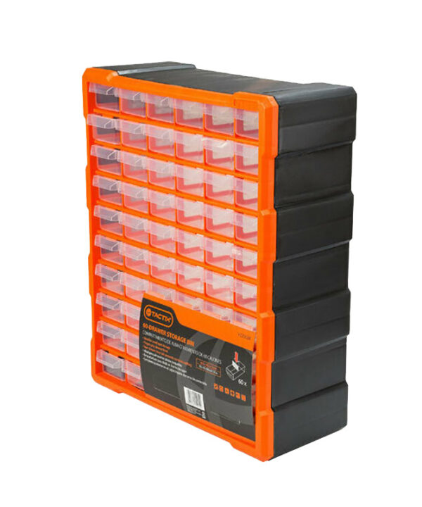 Kimpiris - Συρταριέρα Εργαλείων Πλαστική / Κουτί Αποθήκευσης 60 Θέσεων Tactix 38.5x16x48.5cm 320638