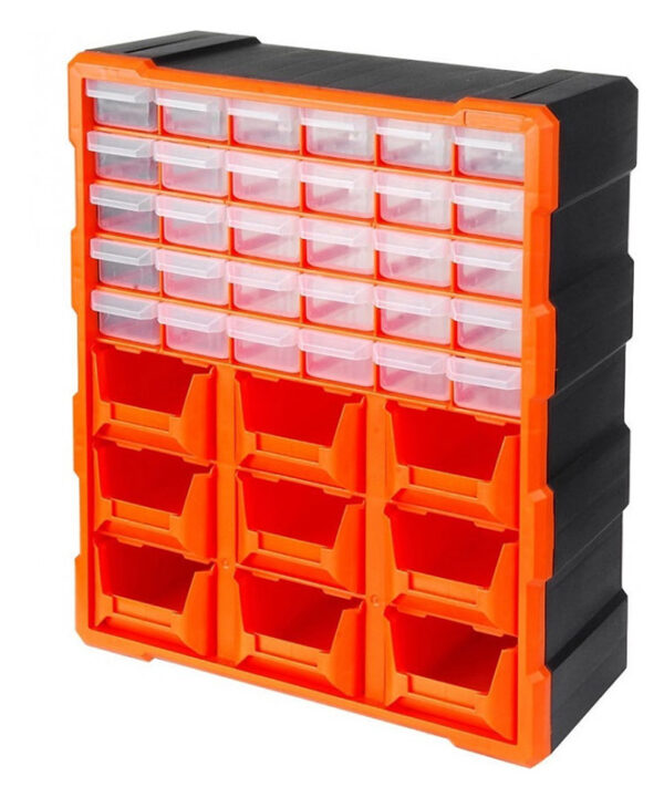 Kimpiris - Συρταριέρα Εργαλείων Πλαστική / Κουτί Αποθήκευσης 39 Θέσεων Tactix 38.5x16x48.5cm 320644