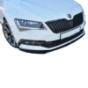 Μπροστινό Spoiler Για Skoda Superb Mk3 2015-2018 Μαύρο Γυαλιστερό V.2 Από Abs Πλαστικό Maxton Design 1 Τεμάχιο - Image 2