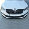 Μπροστινό Spoiler Για Skoda Superb Mk3 2015-2018 Μαύρο Γυαλιστερό V.2 Από Abs Πλαστικό Maxton Design 1 Τεμάχιο - Image 3