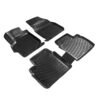 Kimpiris - Πατάκια Σκαφάκια 3D Από Λάστιχο TPE Για Citroen C1 2005-2014 / Peugeot 107 2005-2014/ Toyota Aygo 2005-2014 Rizline 4 Τεμάχια Μαύρα