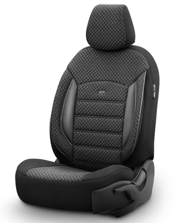 Alternative view of Καλύμματα Αυτοκινήτου Otom Sport Plus Design Universal Βαμβακερό Ύφασμα / Rachel / Δερματίνη Σετ Εμπρός / Πίσω 11 Τεμαχίων Μαύρο SPTPLS-101