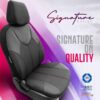 Καλύμματα Αυτοκινήτου Otom Signature Design Universal Δερματίνη / Rachel Σετ Εμπρός / Πίσω 11 Τεμαχίων Μαύρο Με Κόκκινη Ραφή SGT-2402 - Image 4