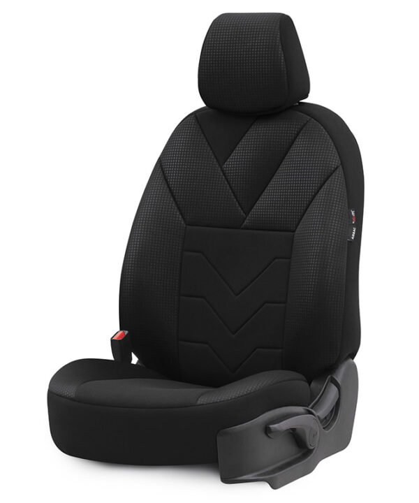 Alternative view of Καλύμματα Αυτοκινήτου Otom Tempo Design Universal Βαμβακερό Ύφασμα Rachel Σετ Εμπρός / Πίσω 11 Τεμαχίων Μαύρο TMP-1501