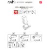 Βάση Τεμπέλη Ειδική Για Opel Meriva 2010-2017 Without Flex Rail Armster Rati 1 Τεμάχιο - Image 2