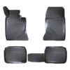 Kimpiris - Πατάκια Σκαφάκια 3D Από Λάστιχο TPE Για Mercedes E-Class (Multiform) W124/W210/W211/CLS W219 Rizline 4 Τεμάχια Μαύρα Χωρίς Κουμπώματα