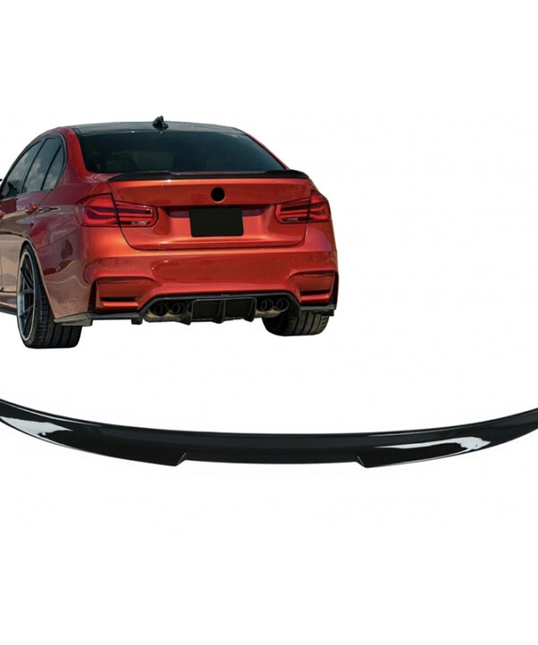 Kimpiris - Αεροτομή Πορτ Παγκάζ Για Bmw 3 F30 11-19 M4 Look Lipspoiler Γυαλιστερό Μαύρο Από Abs Πλαστικό