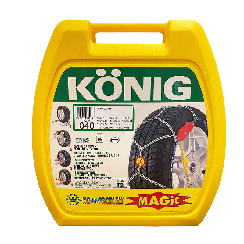 Αλυσίδες Χιονιού Konig No Problem T2 Magic No 40 10mm 2 Τεμάχια - Image 2