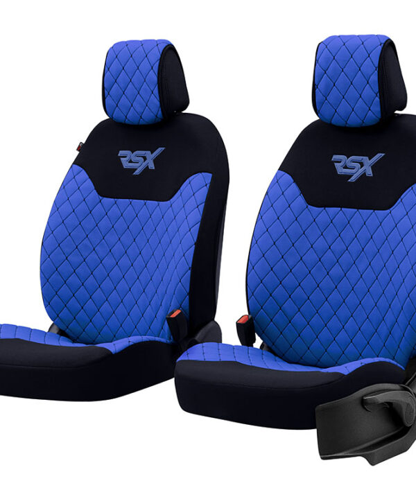 Kimpiris - Ημικαλύμματα Μπροστινών Καθισμάτων Otom RSX Sport  Ύφασμα Κεντητό Καπιτονέ Μπλε / Μαύρο RSXL-105 2 Τεμάχια