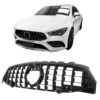 Kimpiris - Μάσκα Για Mercedes-Benz CLA-Class C118 / W119 19+ GT Amg Panamericana Look Μαύρη Γυαλιστερή 1 Τεμάχιο