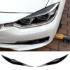 Kimpiris - Φρυδάκια Μπροστινών Φαναριών Για Bmw 3 F30 / F31 2011-2019 Βαμμένα Μάυρο Γυαλιστερό Χρώμα 2 Τεμάχια