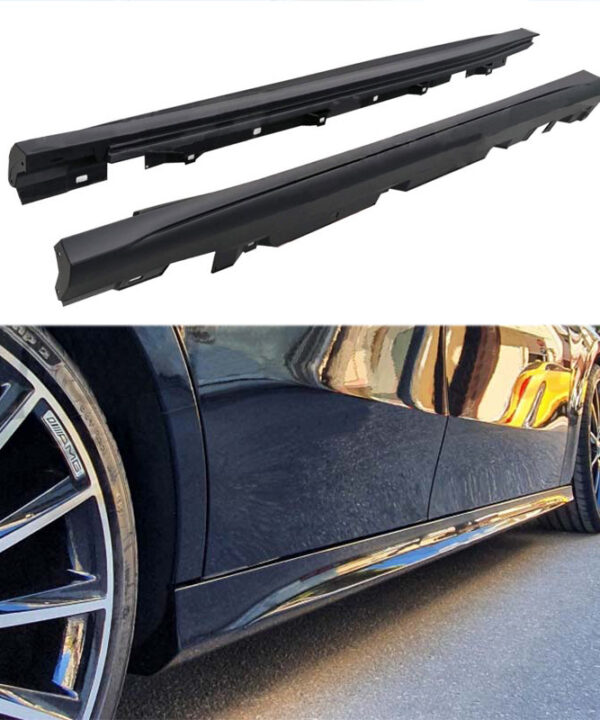 Kimpiris - Πλαινά Μασπιέ Για Mercedes-Benz A-Class W177 19+ Hatchback Amg Line Look Από Abs Πλαστικό 2 Τεμάχια