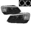 Kimpiris - Μπροστινά Φανάρια Set Για Bmw Χ3 F25 10-07.14 Angel Eyes Μαύρα