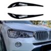 Kimpiris - Φρυδάκια Μπροστινών Φαναριών Για Bmw X3 F25 LCI & X4 F26 2014-2017 Βαμμένα Μάυρο Γυαλιστερό Χρώμα 2 Τεμάχια