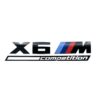 Kimpiris - Σήμα Bmw X6 ///M Competition Αυτοκόλλητο 3D 17x4cm Μαύρο Πλαστικό 1 Τεμάχιο OEM