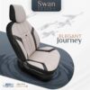 Καλύμματα Αυτοκινήτου Otom "Swan" Universal Λινό Ύφασμα / Rachel / Δερματίνη Σετ Εμπρός / Πίσω 11 Τεμαχίων Μπεζ SWN-503 - Image 4