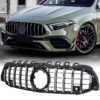 Kimpiris - Μάσκα Για Mercedes-Benz A-Class W177 18+ GT Amg Panamericana Look Μαύρο/Χρώμιο 1 Τεμάχιο