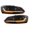 Μπροστινά Φανάρια Set Για Vw Polo 6R/6C 09-17 DRL New Design & Dynamic Φλας H7 Με Μοτέρ Carner - Image 4