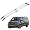 Kimpiris - Μπάρες Οροφής Railing Για Mercedes-Benz Vito W447 14+ Αλουμινίου Ασημί 2 Τεμάχια