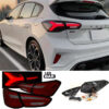 Kimpiris - Πισινά Φανάρια Set Για Ford Focus 18-21 Hatchback 3D/5D Led  Κόκκινο/Smoke