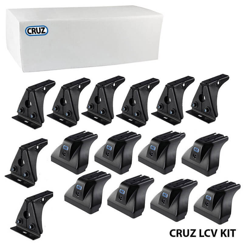 Kimpiris - Πόδια / Άκρα Για Μπάρες & Σχάρες Οροφής CRUZ LCV 934-521 Για VW ID.Buzz 2022+ Σετ 8 Τεμάχια